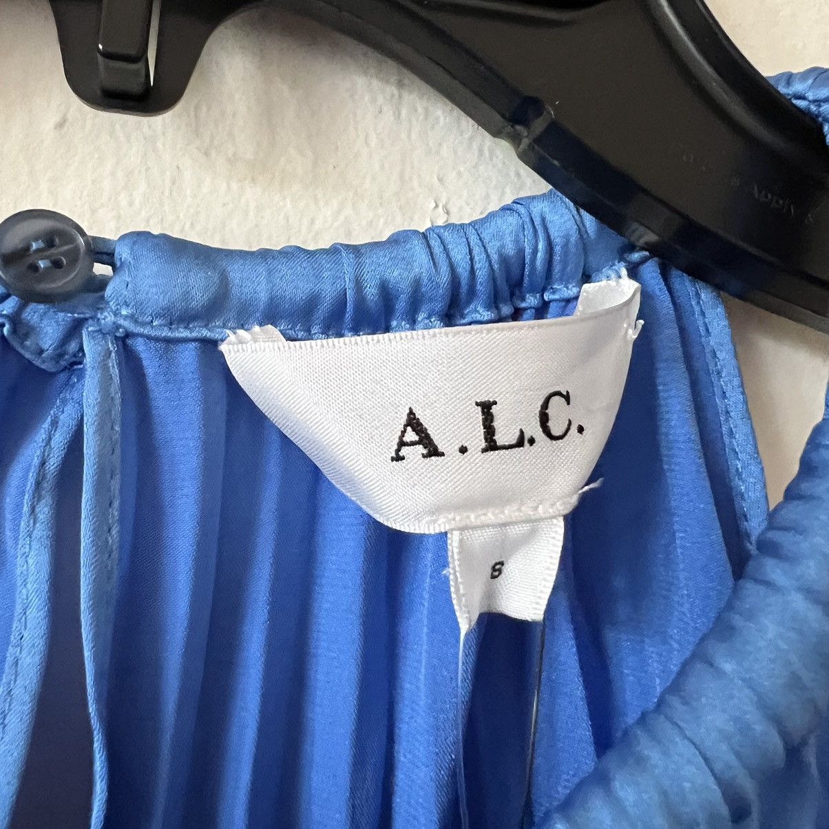 A.L.C. renzo II sky blue pleated dress size 8 C5 - www.trueticket.mx