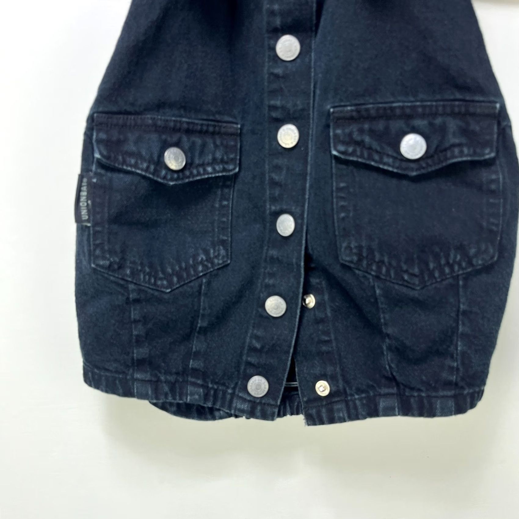 Vintage VINTAGE UNIONBAY Tank Womens Small Halter Crop Top Sleeveless Black Cotton 90s USA Western Solid Size S / US 4 / IT 40 - 2 Thumbnail