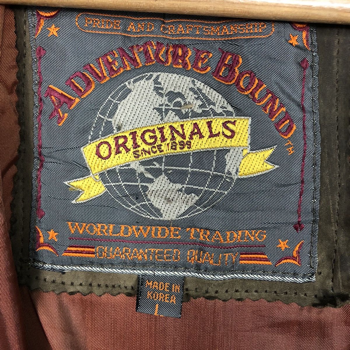 Japanese Brand 📌Vintage Bomber Leather Jacket Fly Adventure Bound Size US L / EU 52-54 / 3 - 19 Thumbnail