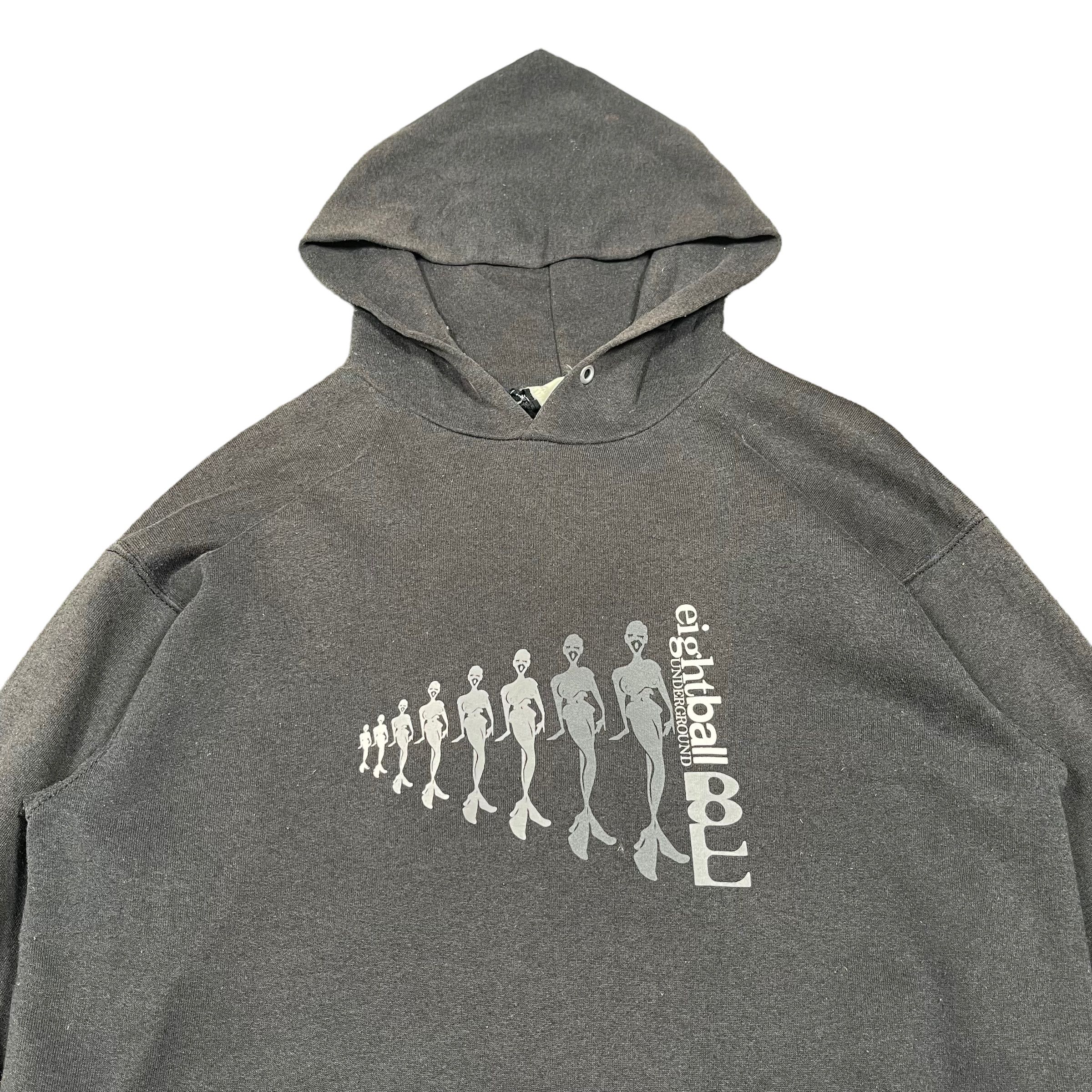 Powell Peralta × Santa Cruz Skateboards Eight Ball Skateboard Vintage Y2K Sun Faded Hoodie Size US L / EU 52-54 / 3 - 3 Thumbnail