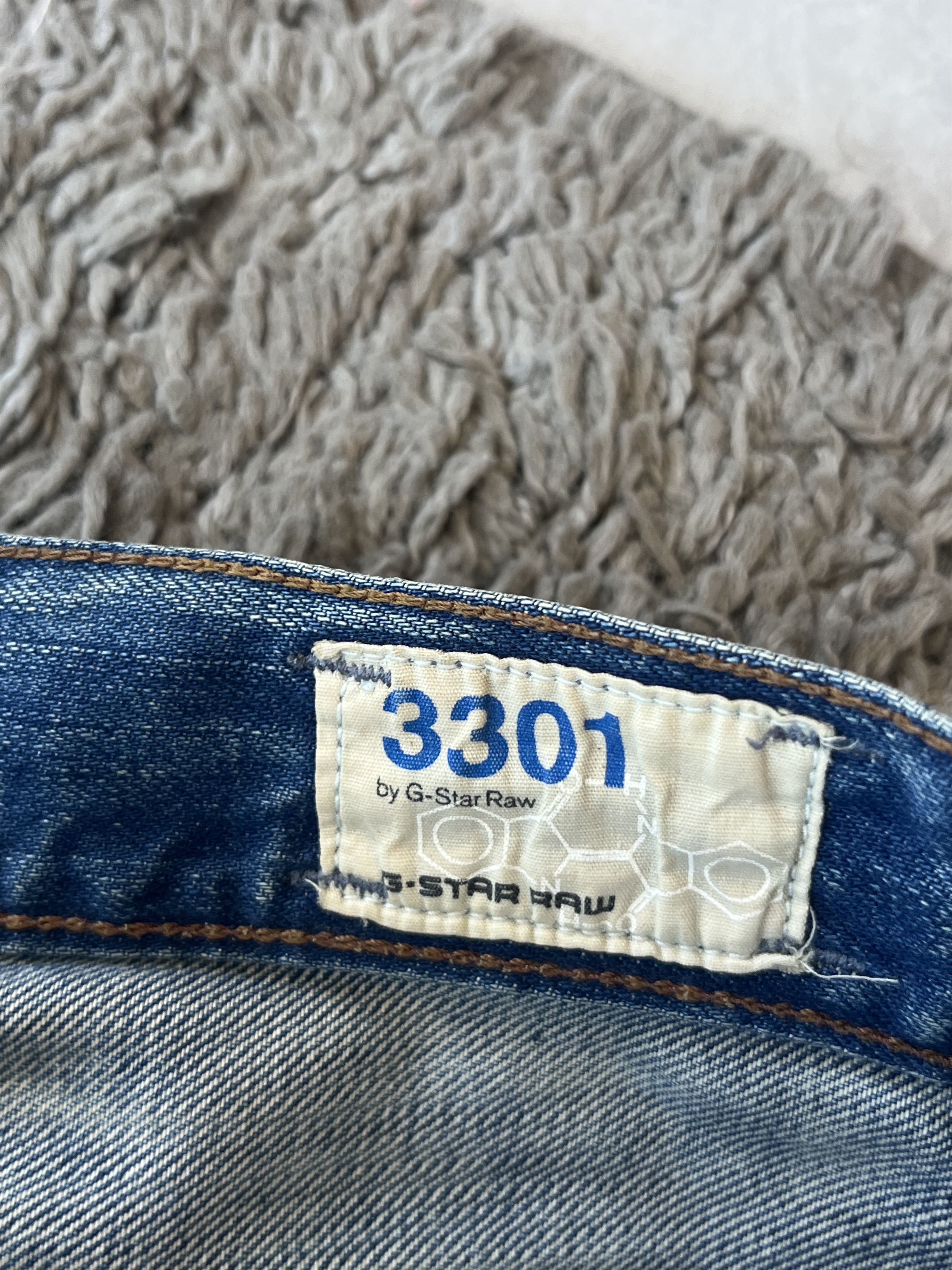 G-Star G-STAR RAW 3301 Jeans MADE IN ITALY Blue Color size 29x34 Size US 29 - 11 Thumbnail