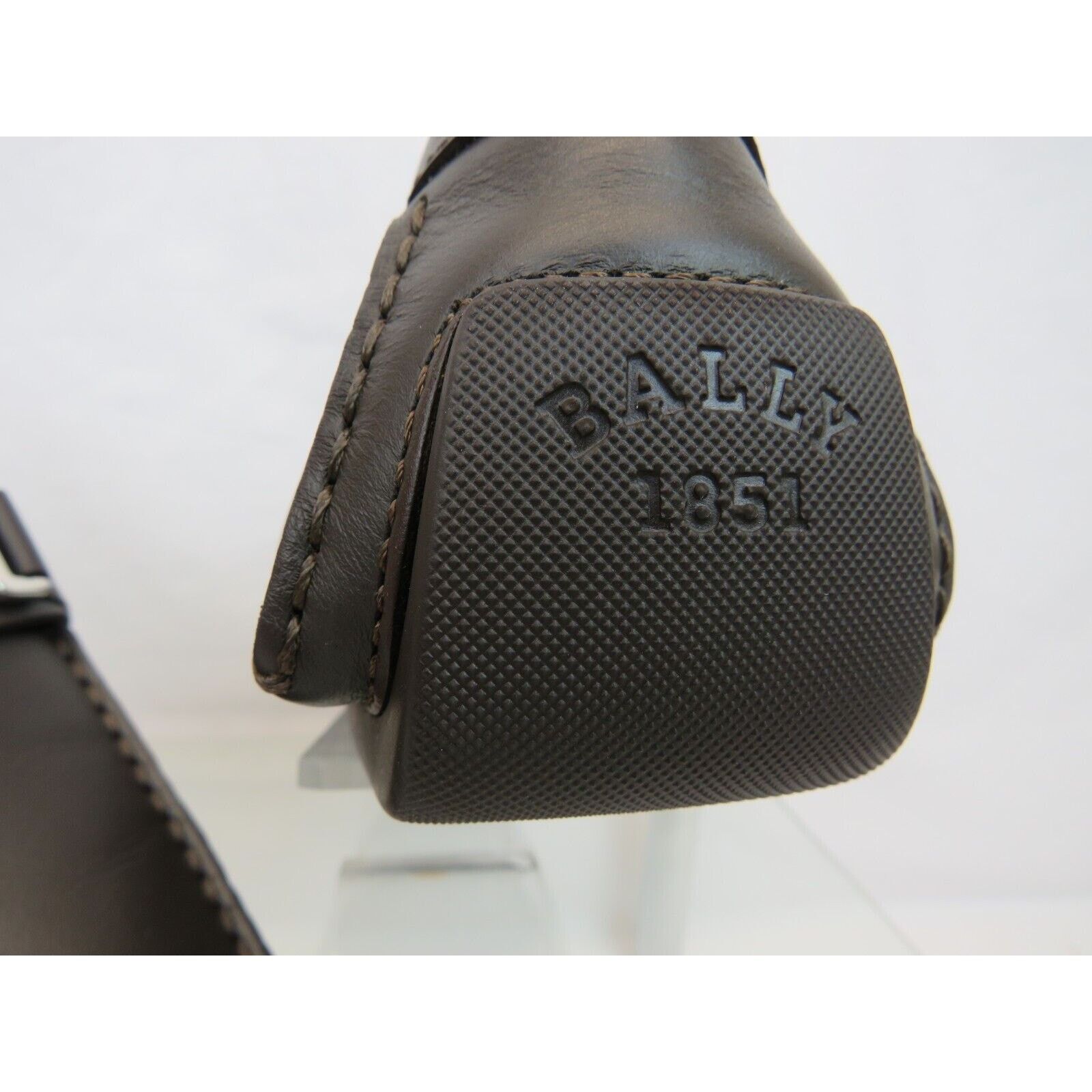 Bally BALLY DRULIO BROWN LEATHER METAL LOGO DRIVING LOAFERS 11 D Size US 11 / EU 44 - 7 Thumbnail