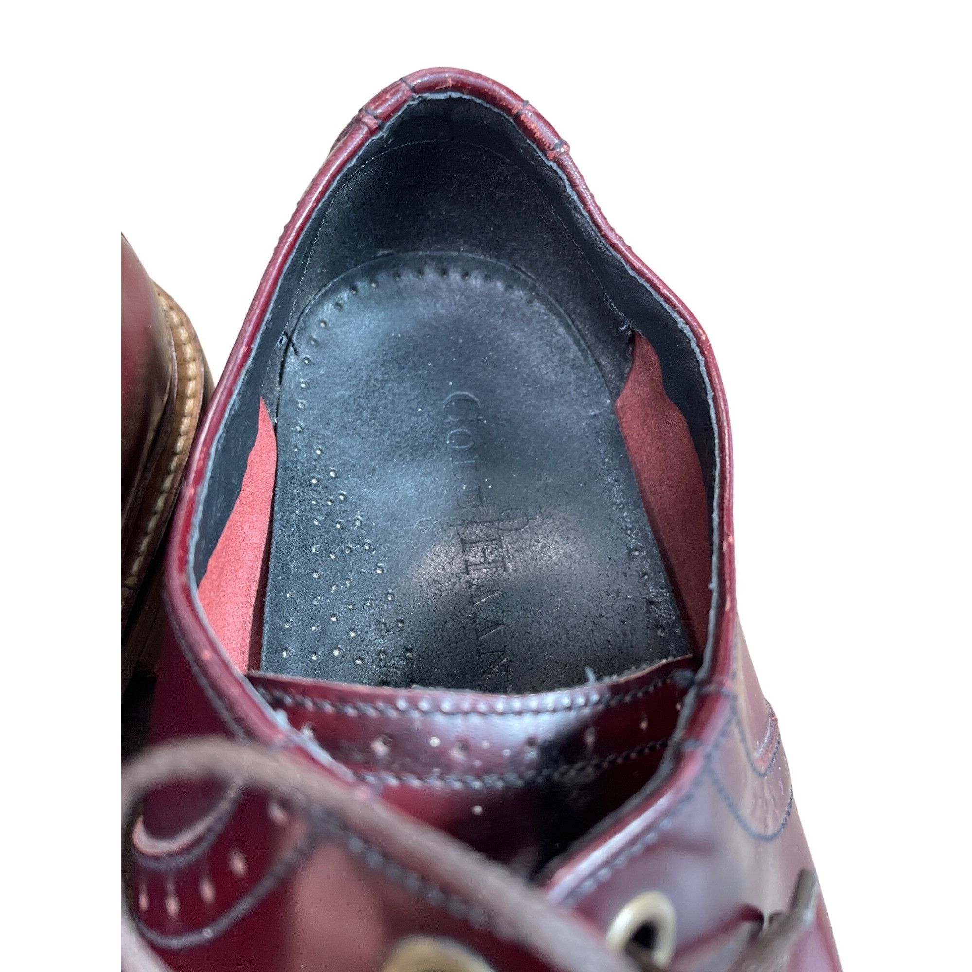 Cole Haan Cole Haan Mens Burgandy leather oxford Dress shoes size 9.5M Size US 9.5 / EU 42-43 - 10 Thumbnail