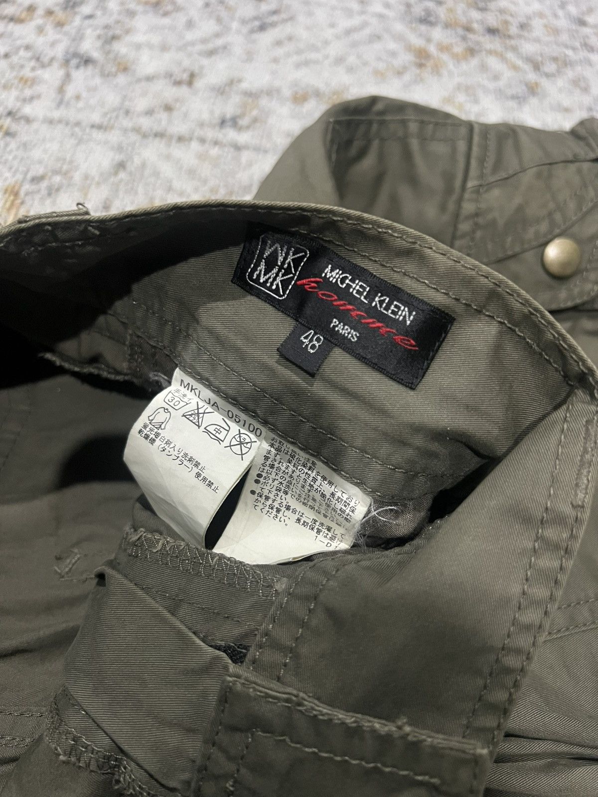 If Six Was Nine × Japanese Brand × Le Grande Bleu (L.G.B.) Michel Klein Homme Flared Cargo Pants Size US 33 - 5 Thumbnail