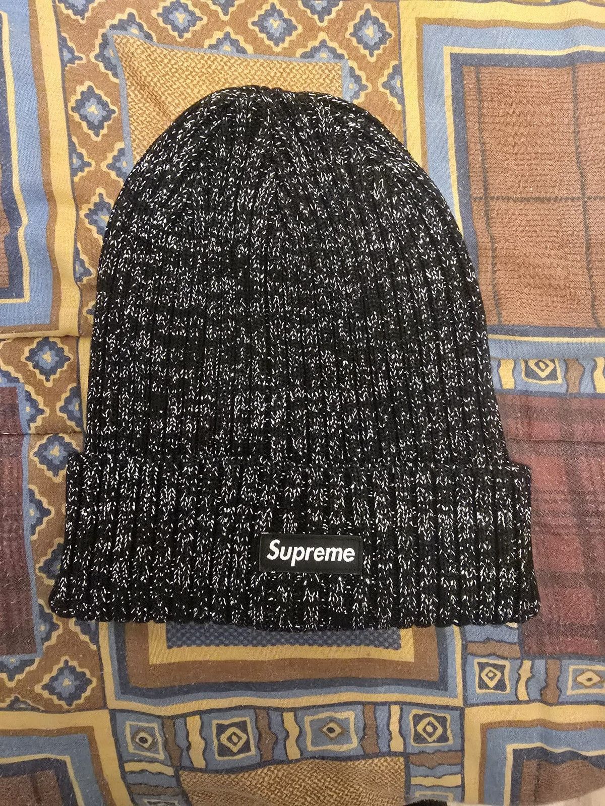 Supreme Cappello Supreme Overdyed Beanie Metallic Black  display picture 3
