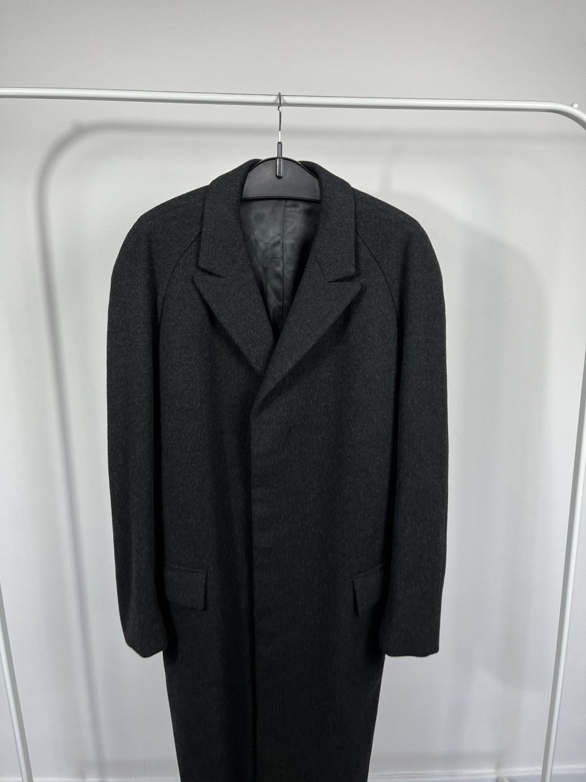 Other Vintage Men’s Wool Crombie Overcoat Wool Long Coat Size US XL / EU 56 / 4 - 2 Thumbnail