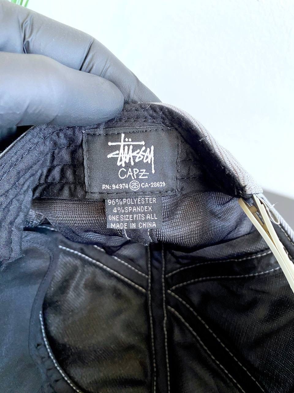 Stussy Stussy Big Logo Vintage Grey Snapback Cap, One Size Size ONE SIZE - 11 Thumbnail