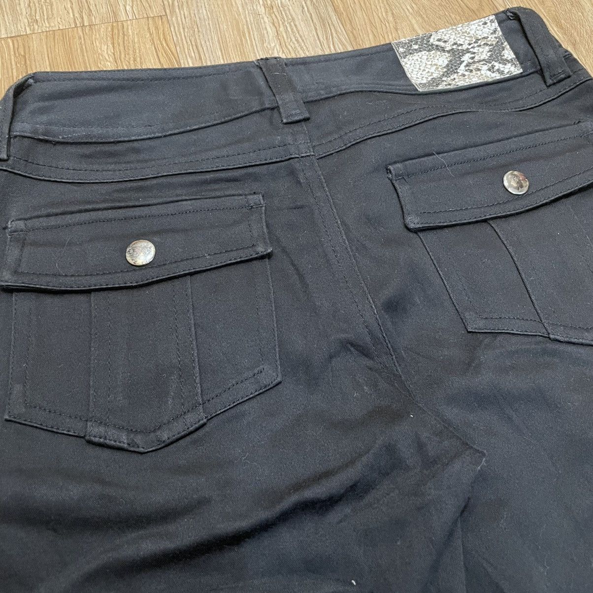 Japanese Brand Japanese Pavarotti Bolan Boot Cut Flared Black Denim Size 26" / US 2 / IT 38 - 9 Thumbnail