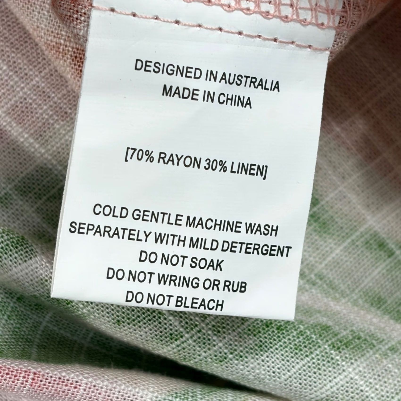Vintage Paper Heart Floral Maxi Skirt XL Pink Linen Blend Smocked Tiered Boho Tropical Linen Rayon Smocked Elastic Waist Pockets Pink Floral Size 40" / US 18 - 4 Thumbnail