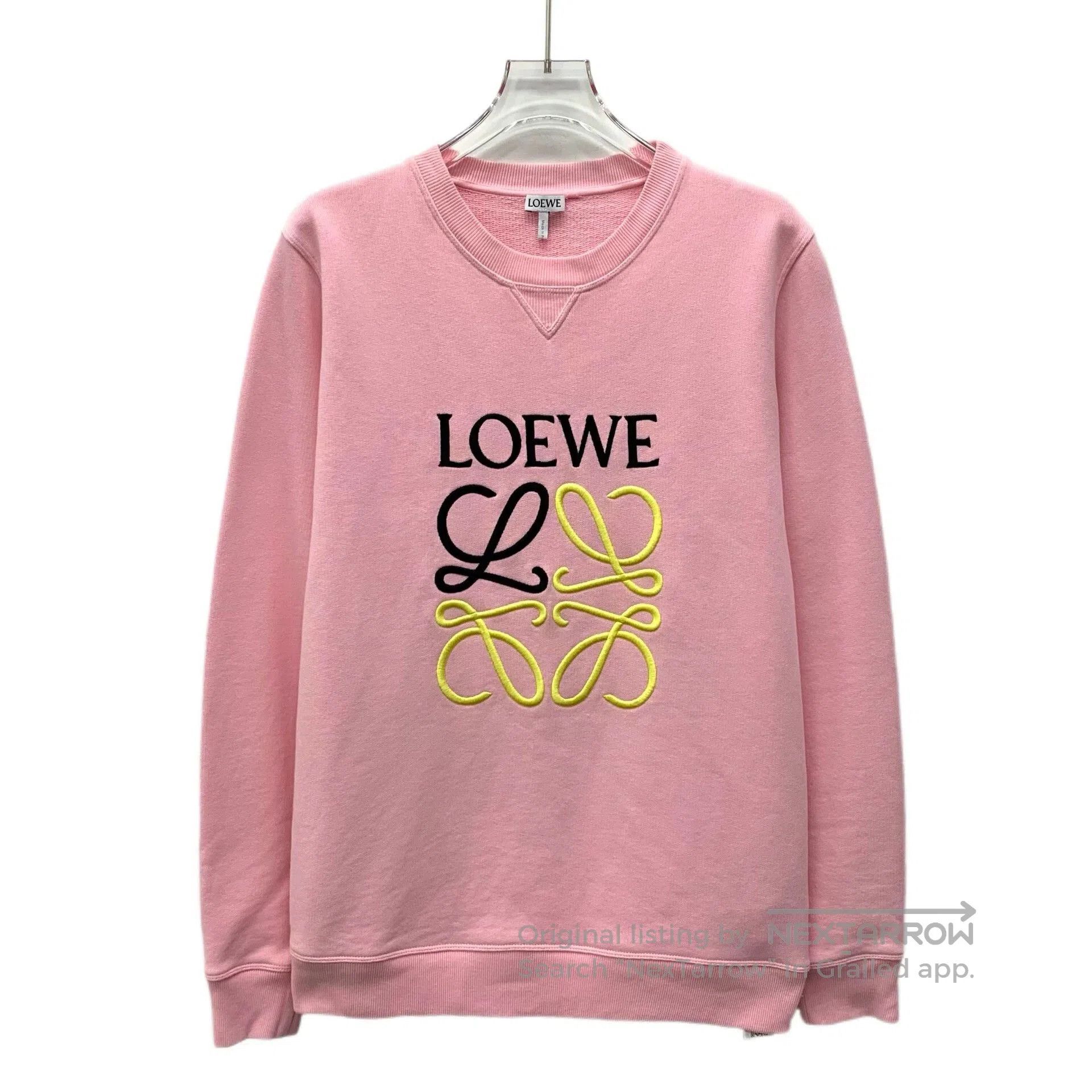 Loewe Loewe Pink Logo Embroidered Sweatshirt. Size US S / EU 44-46 / 1 - 1 Thumbnail