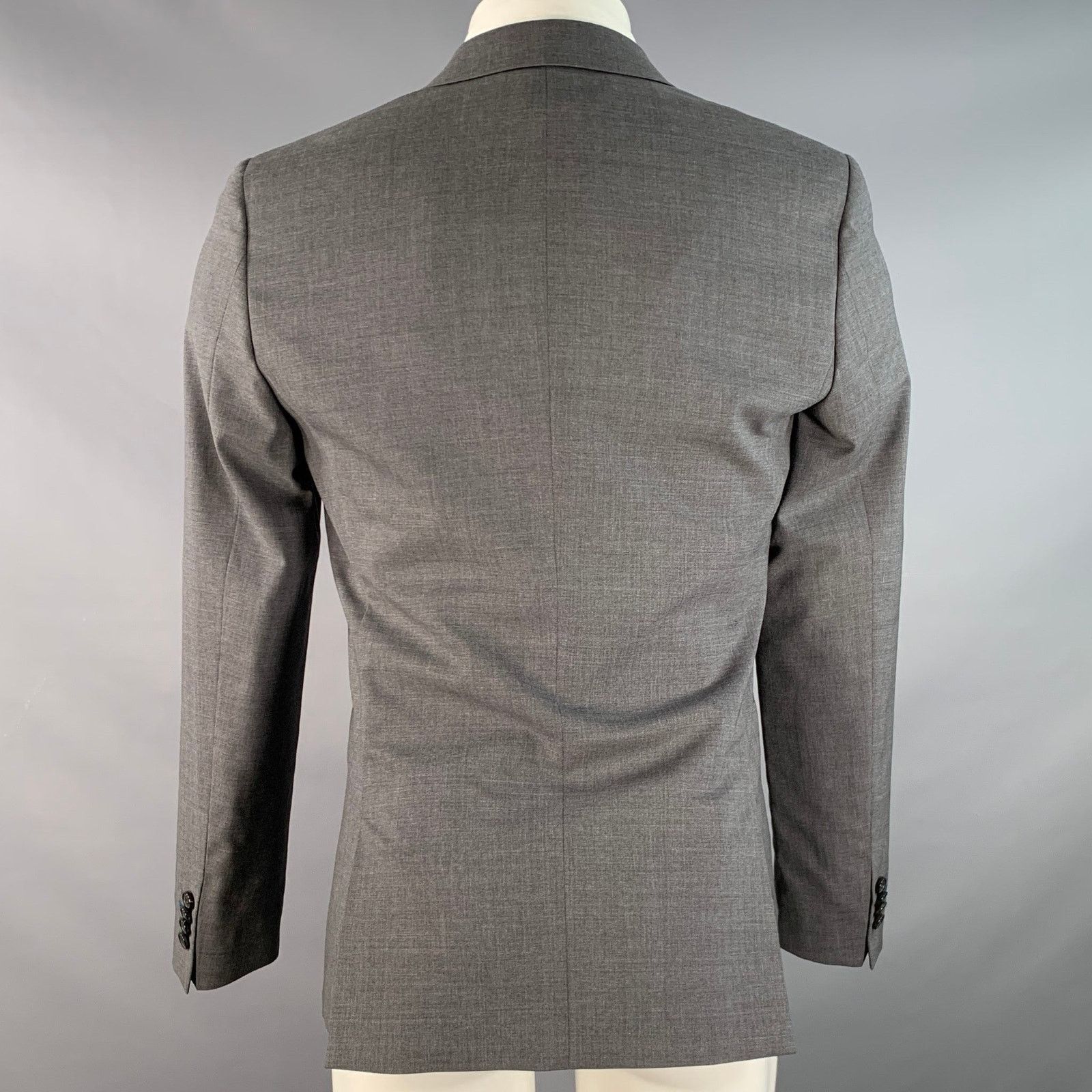 Paul Smith PAUL SMITH Size 36 Grey Wool Blend Single Breasted Jacket Size 36R - 3 Thumbnail