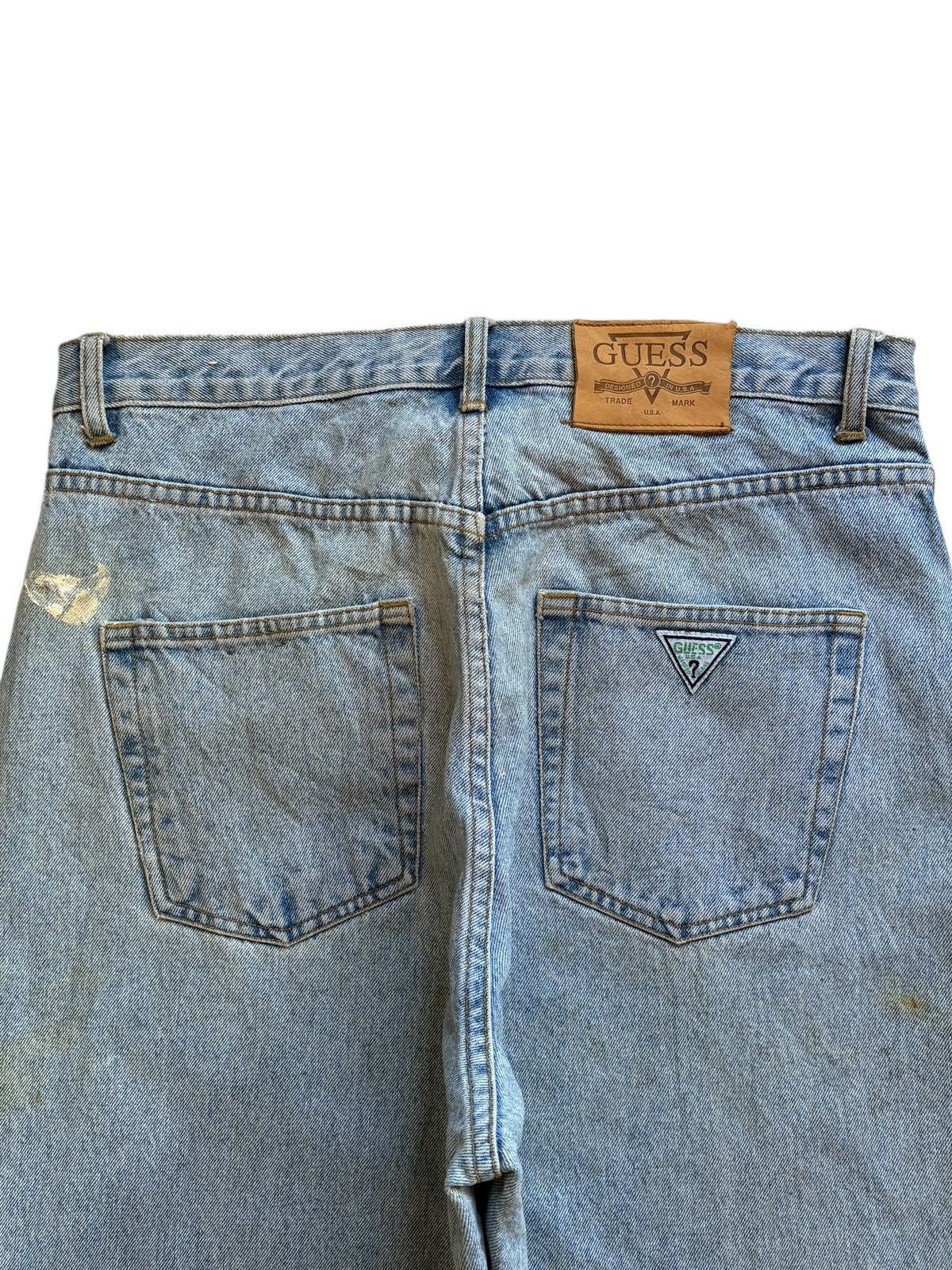 Georges Marciano × Guess Vintage Guess Georges Marciano Blue Wash Distress Baggy Jean Size US 32 / EU 48 - 8 Thumbnail