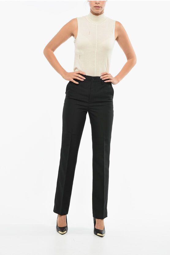 DEPARTMENT5 og1mm0624 Solid Chinos Pants in Black Size 38" / US 16 / IT 52 - 4 Thumbnail