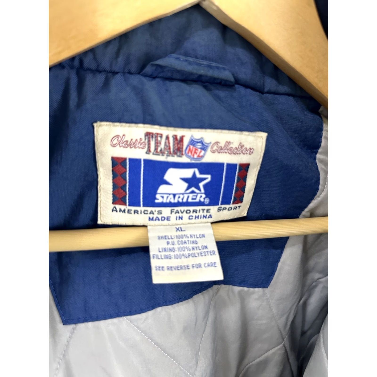 Starter VTG 90s Dallas Cowboys NFL Puffer Starter Hooded Jacket XL Mens Multicolor Style: Puffer Hooded Jacket Cowboy Theme Dress: Starter Jacket Size XL Mens Size US XL / EU 56 / 4 - 3 Thumbnail