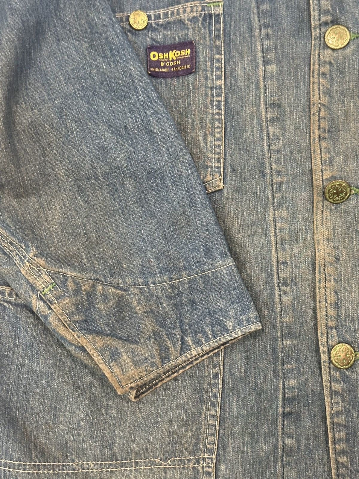 Oshkosh Vintage Osh Kosh B’Gosh Selvedge Denim Chore Coat XL Size US XL / EU 56 / 4 - 7 Thumbnail