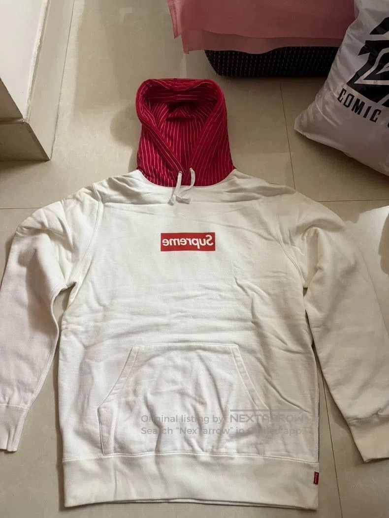 Comme des Garcons Supreme 14SS CDG Red Hoodie M. Size US M / EU 48-50 / 2 - 1 Thumbnail