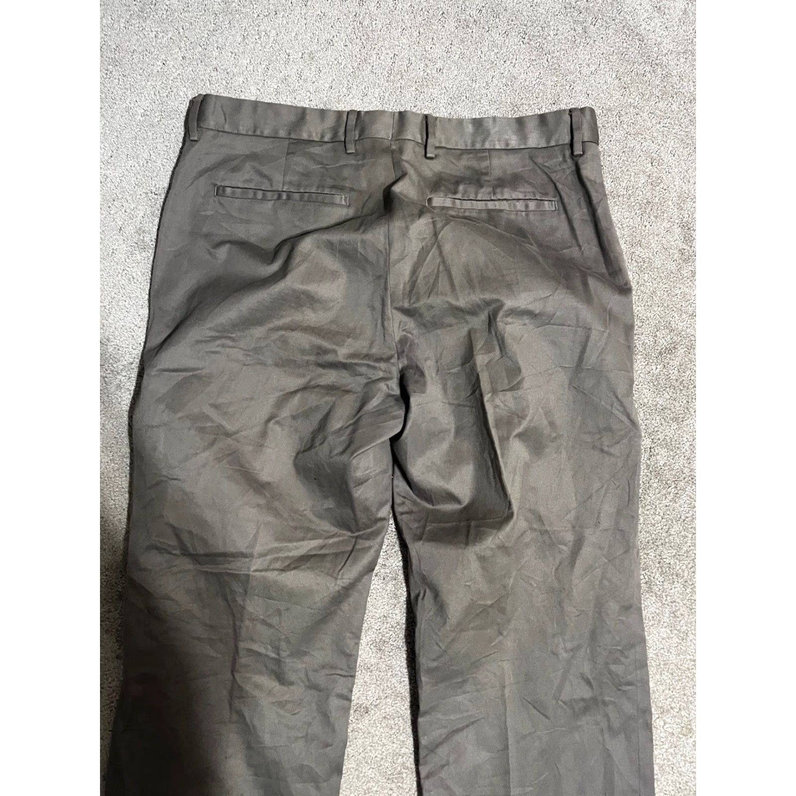 Express Express Mens Stretch Producer Dark Gray SOLID Dress Pants 36x30 Vtg Dress Pants Mens Regular Fit Gray Size US 36 / EU 52 - 4 Thumbnail