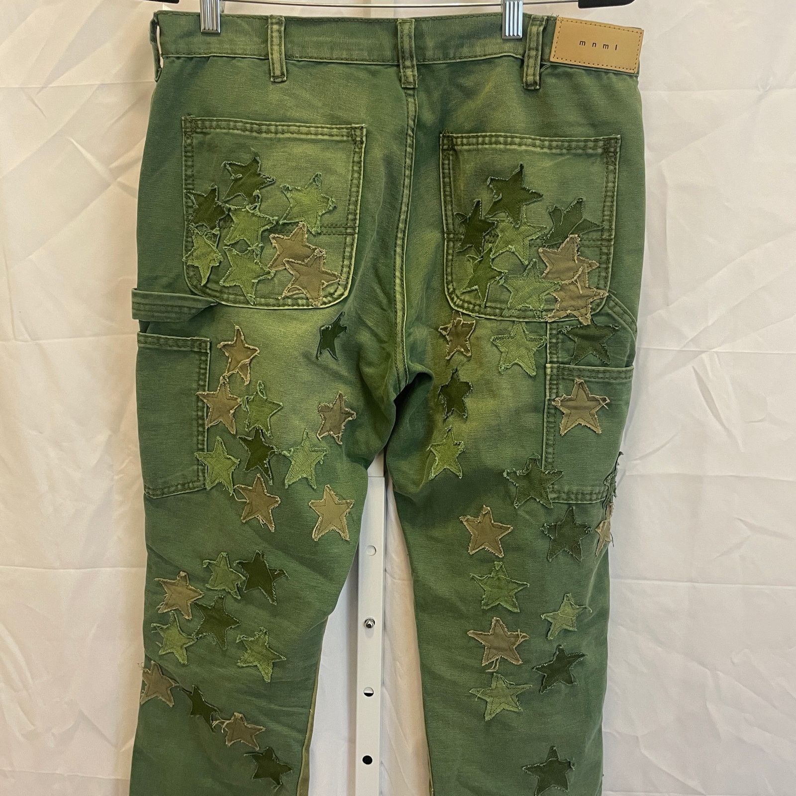MNML MNML B541 Star Flare Denim Pants - Mens Size 32 - Green Size US 32 / EU 48 - 5 Thumbnail