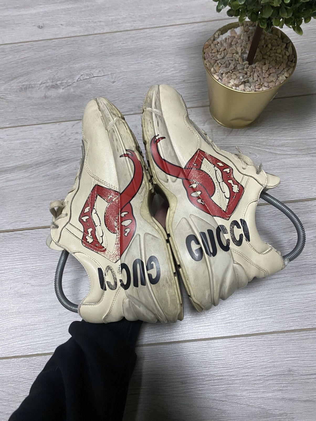 Gucci Gucci Rhyton Mouth Print tongue kiss Size US 9 / IT 39 - 5 Thumbnail
