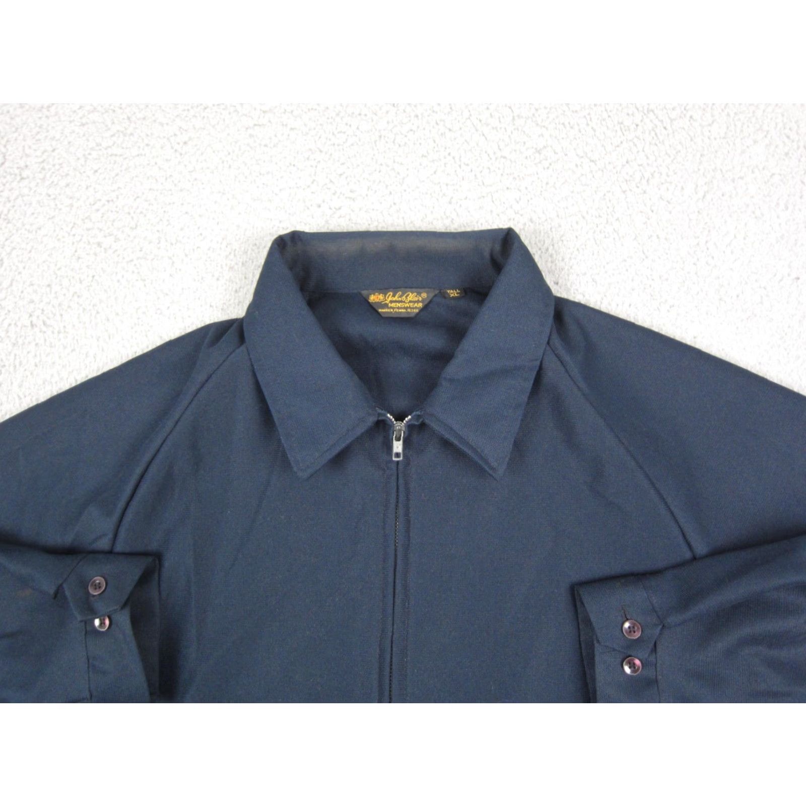Blair John Blair Mens Jacket Bomber Jacket Full Zip 2XL Blue Vintage 90s 80s Casual Workwear Outdoor Holiday Size US XXL / EU 58 / 5 - 2 Thumbnail