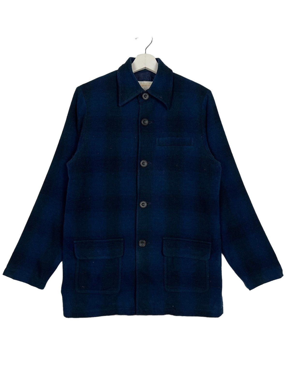 Issey Miyake 🔥 EXOAH SKOLE SHODOW PLAID WOOL JACKET Size US M / EU 48-50 / 2 - 1 Thumbnail