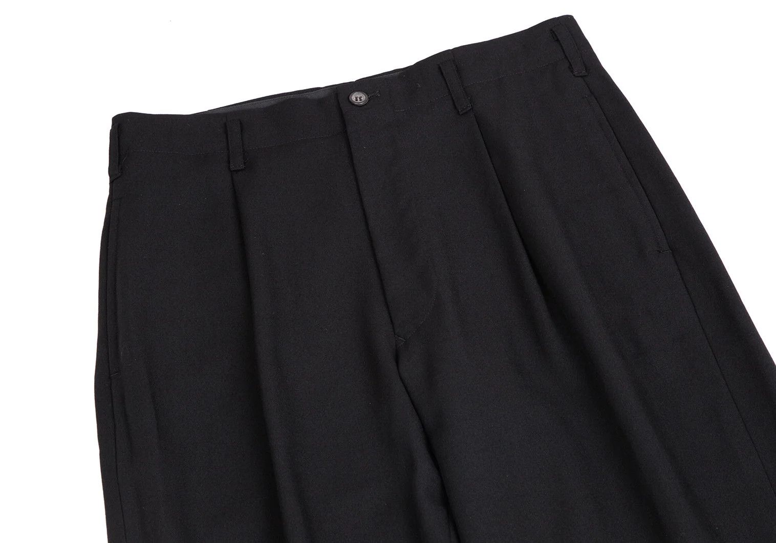 Jean Paul Gaultier Wool Nylon Tapered Pants in Black Size 48 Size US 32 / EU 48 - 2 Thumbnail