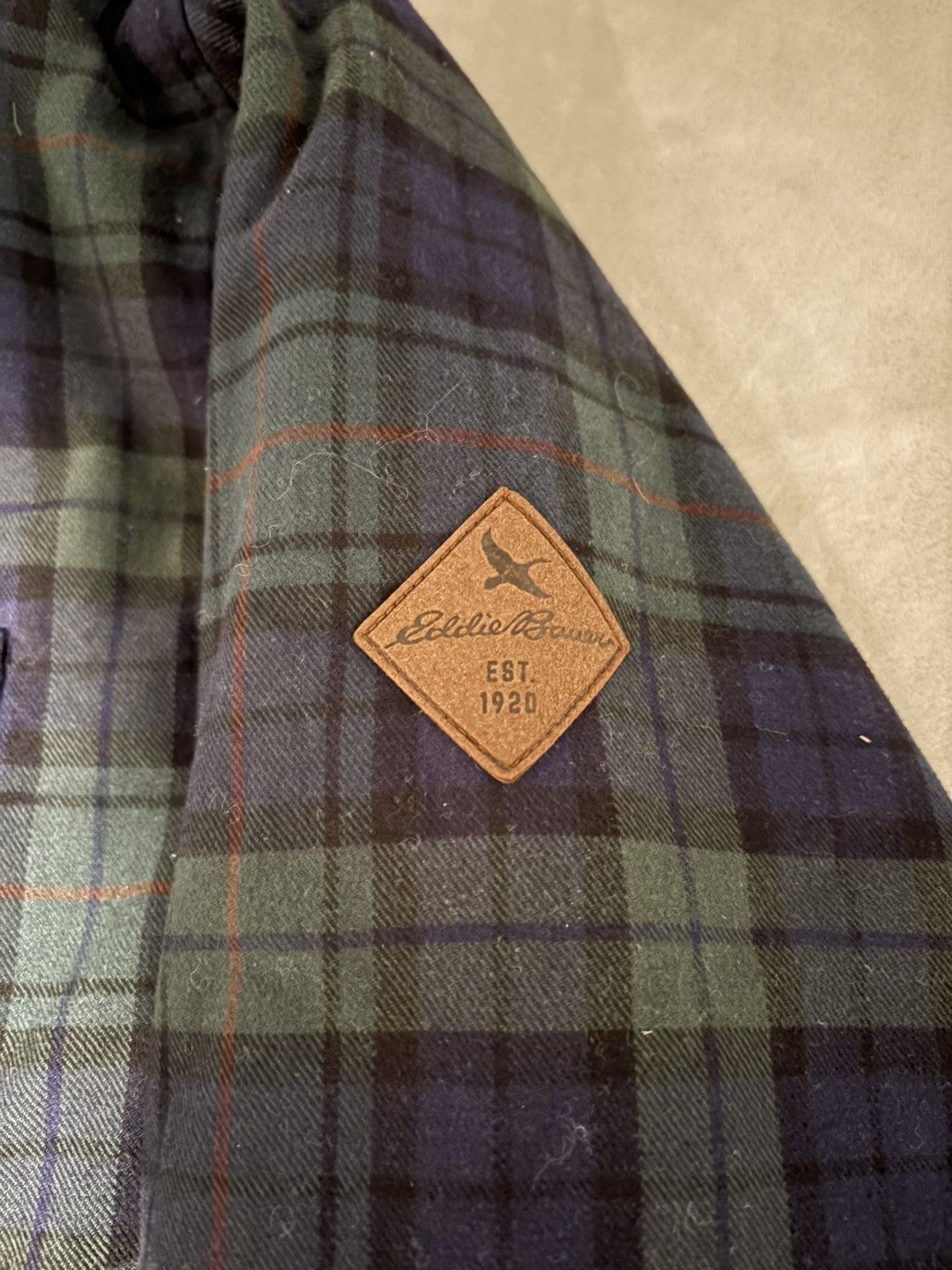Eddie Bauer Eddie Bauer Shearling-Lined Flannel Shirt Jacket 3XLT Size US XXL / EU 58 / 5 - 4 Thumbnail