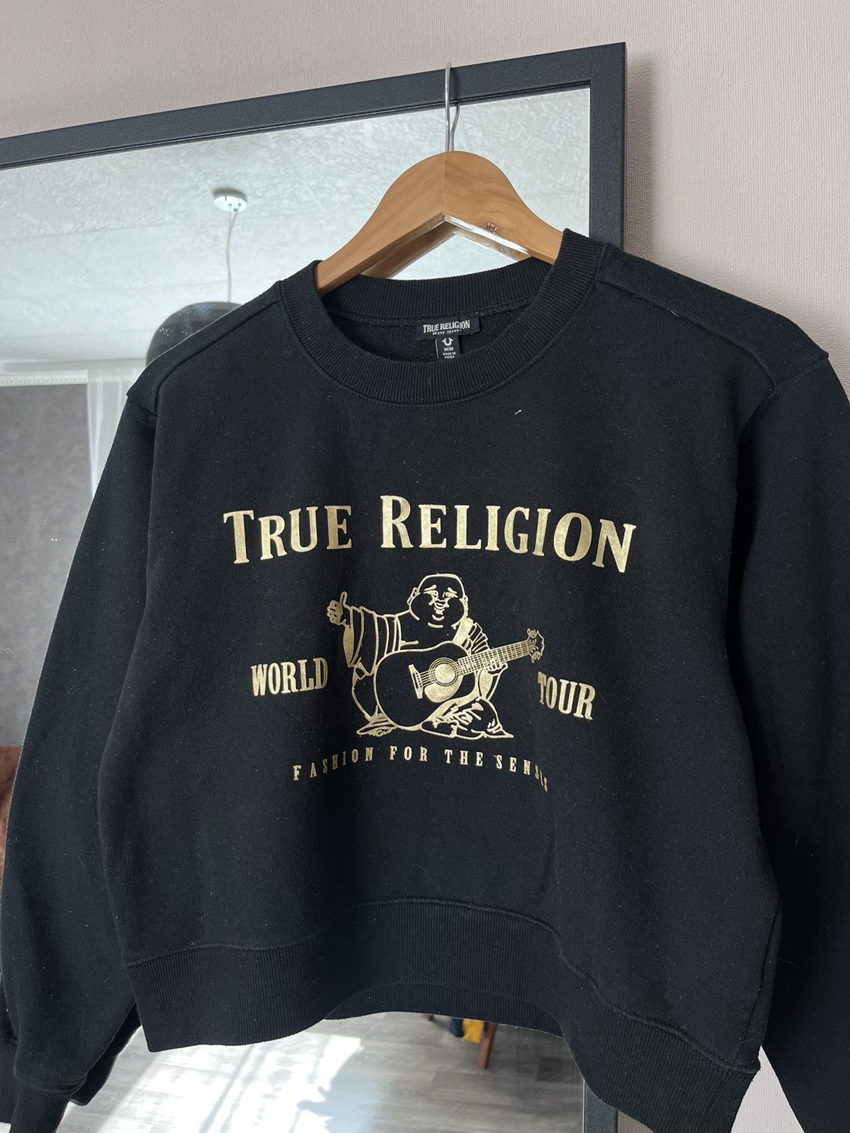 True Religion True Religion Buddha Crop W’s Crewneck Sweatshirt Size M / US 6-8 / IT 42-44 - 2 Thumbnail