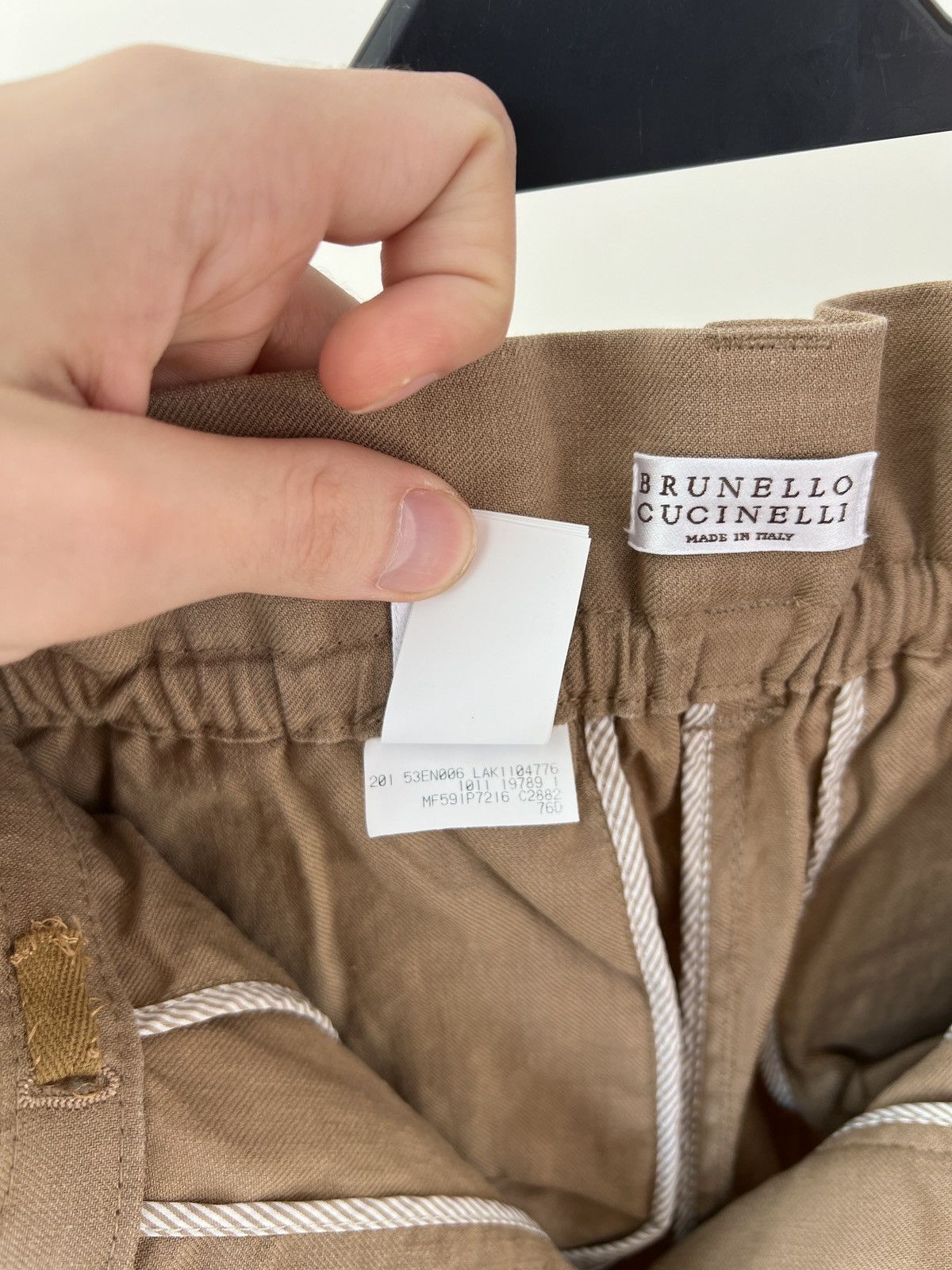 Brunello Cucinelli Vintage Brunello Cucinelli Women’s Linen Cotton Pants Size 28" / US 6 / IT 42 - 13 Thumbnail