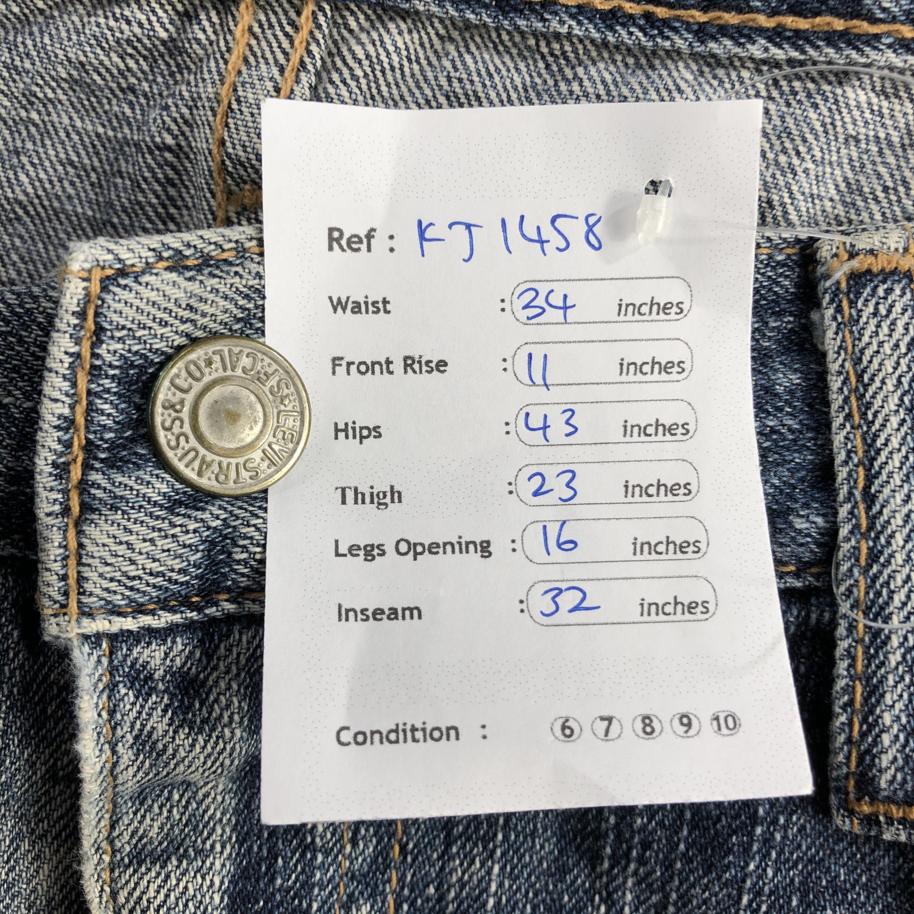 Levi's Vintage Levi's 533 Jeans DIstressed Denim KJ1458 Size US 33 - 15 Thumbnail