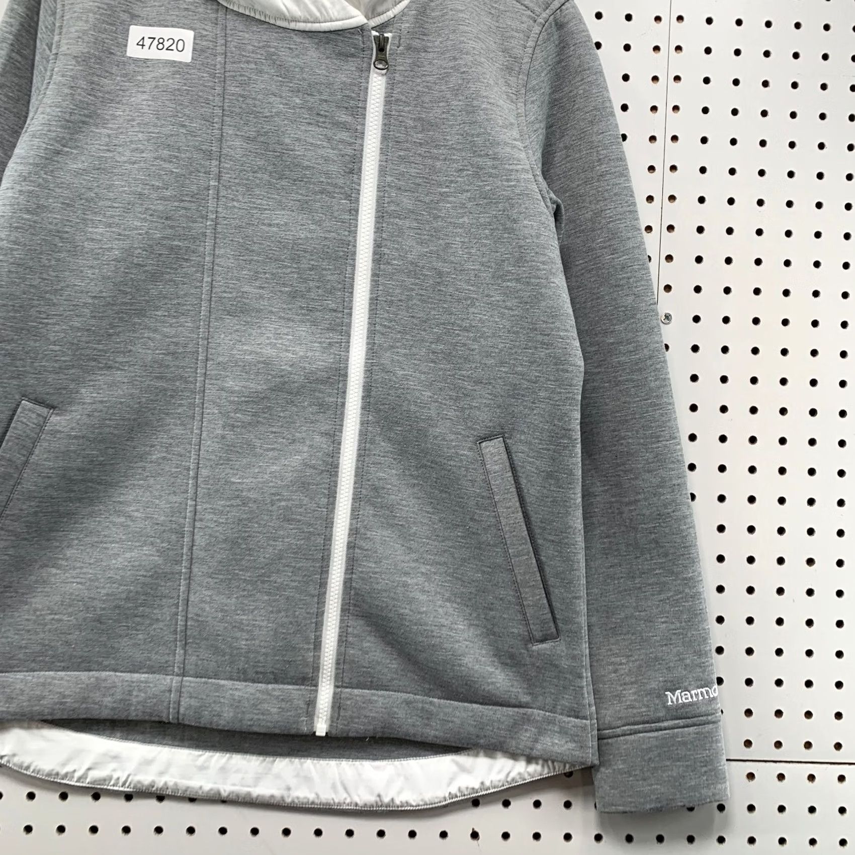Marmot Marmot Fleece Jacket Womens Large Gray Hooded Zip Asymmetric Size L / US 10 / IT 46 - 5 Thumbnail