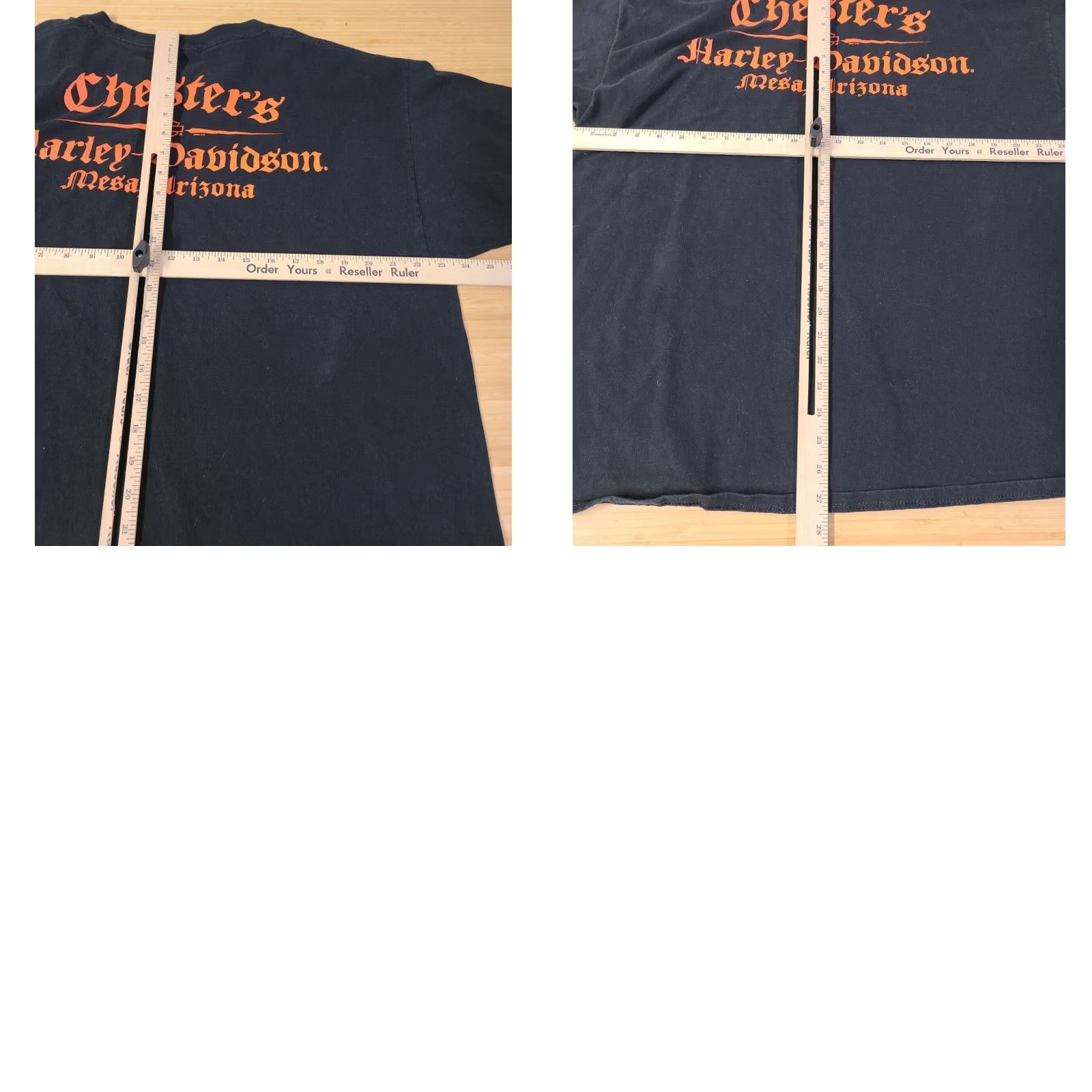Harley Davidson Harley-Davidson Men T-Shirt Black XL Crew Neck Short Sleeve Logo Double-Sided Front Back Graphic Print 2000s Cowboy Motorcycle Biker Size US XL / EU 56 / 4 - 8 Thumbnail