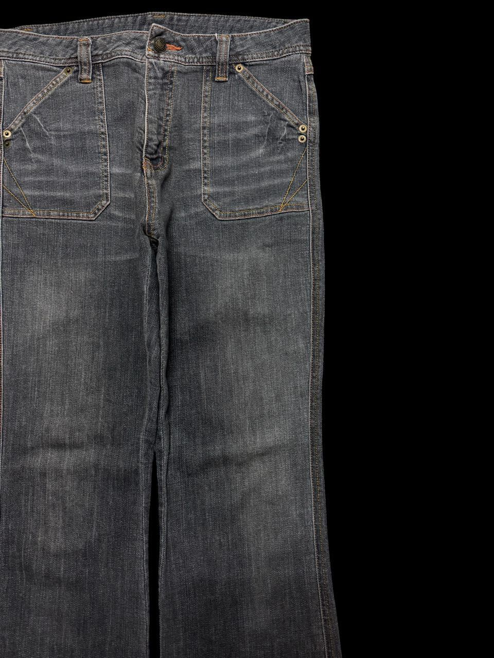 Vintage FLARED Vintage Japanese Bootcut Mudwash Baker Denim Jeans Size US 29 - 5 Thumbnail