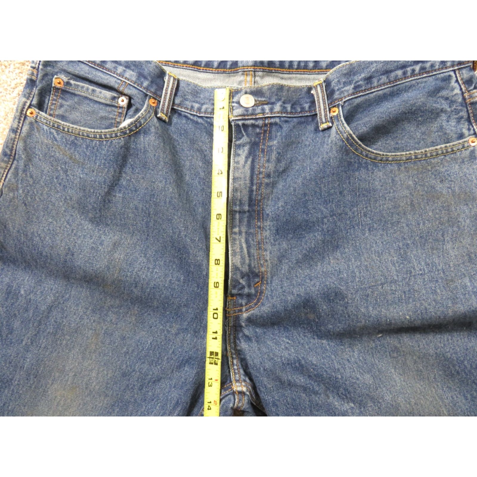 Levi's Vintage Levi's 550 Jeans Blue Relaxed Fit Tapper leg 42X28 Distressed 5-Pocket Denim Men Straight Jeans Size US 42 / EU 58 - 6 Thumbnail