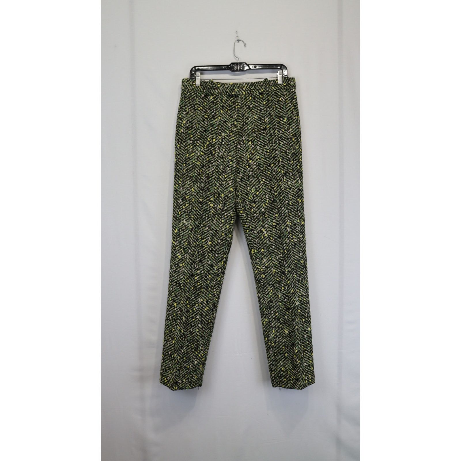 Bottega Veneta o1rshd1 Large Mouline HerringboneTrousers in Green/Yellow Size US 32 / EU 48 - 1 Thumbnail