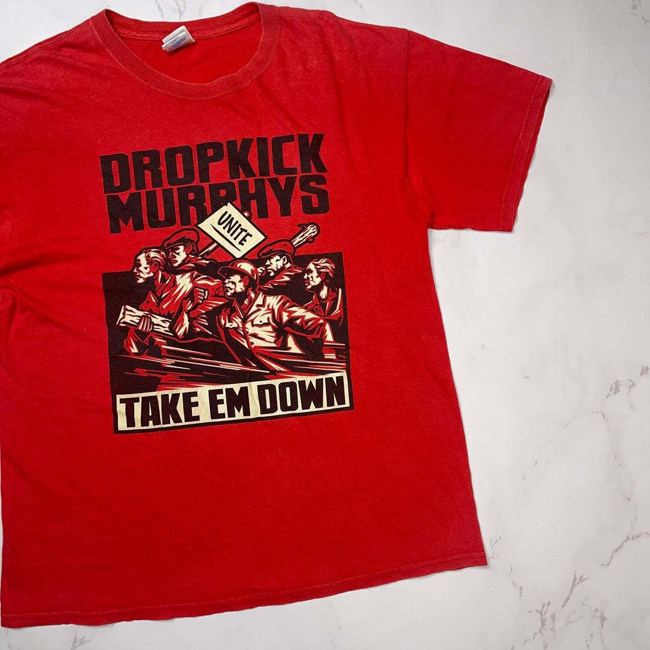 Gildan Vintage Dropkick Murphys Take Em Down Double Side Punk Rock Size US L / EU 52-54 / 3 - 4 Thumbnail