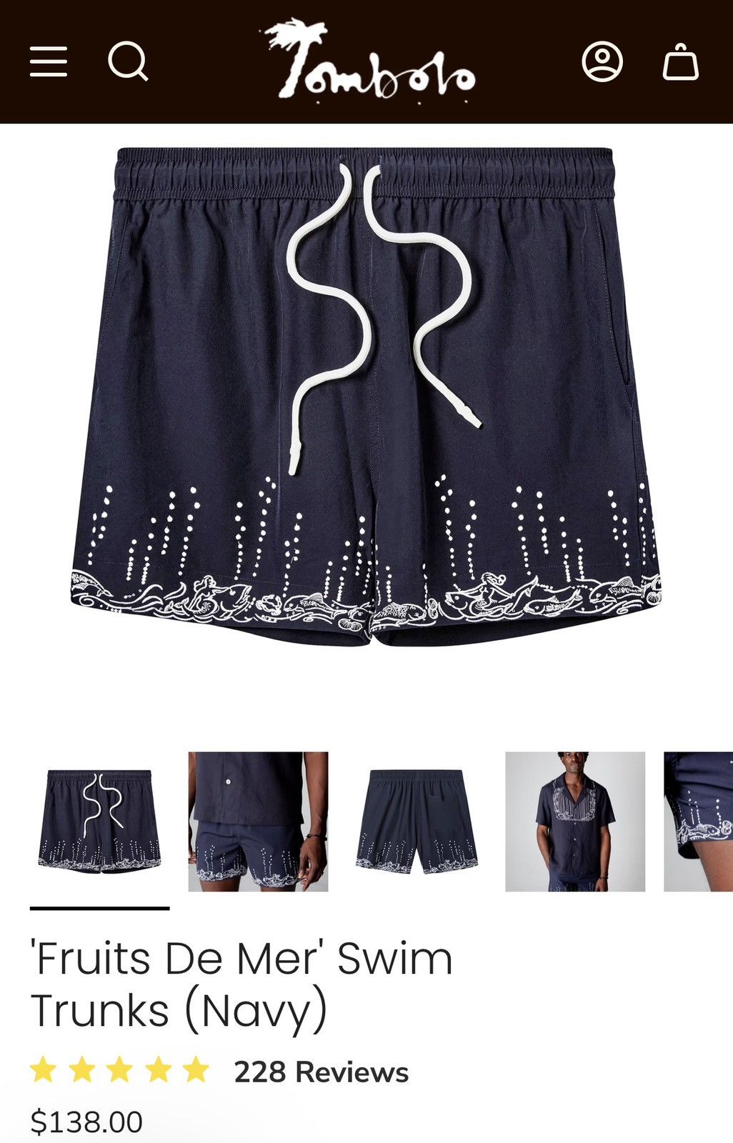 Tombolo TOMBOLO SWIMWEAR Size US 30 / EU 46 - 7 Thumbnail