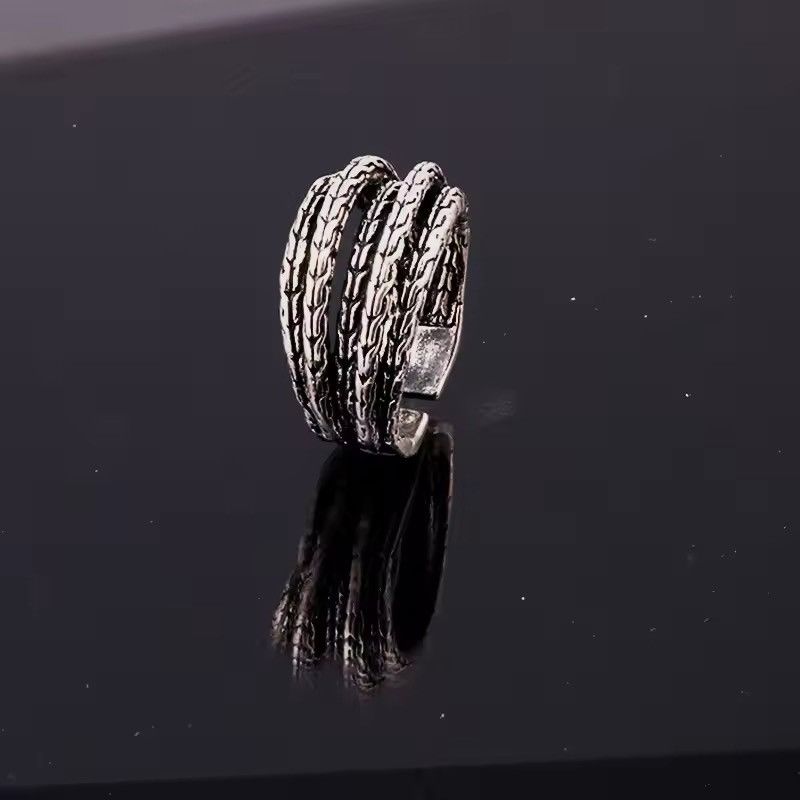 Jewelry Retro Woven Mult-Layer Twisted Vine Ring Size ONE SIZE - 4 Thumbnail