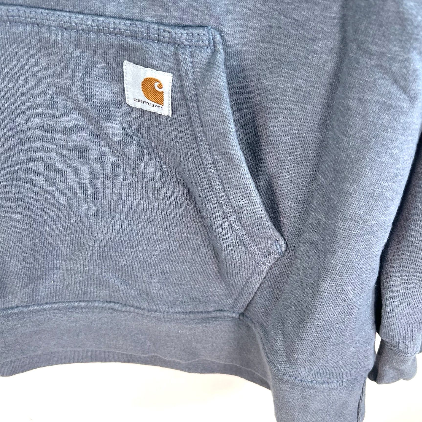 Carhartt Carhartt Hooded Pullover Sweatshirt Women 1X Gray Logo Knit Union Style Activewear Winter Fall Size XL / US 12-14 / IT 48-50 - 2 Thumbnail