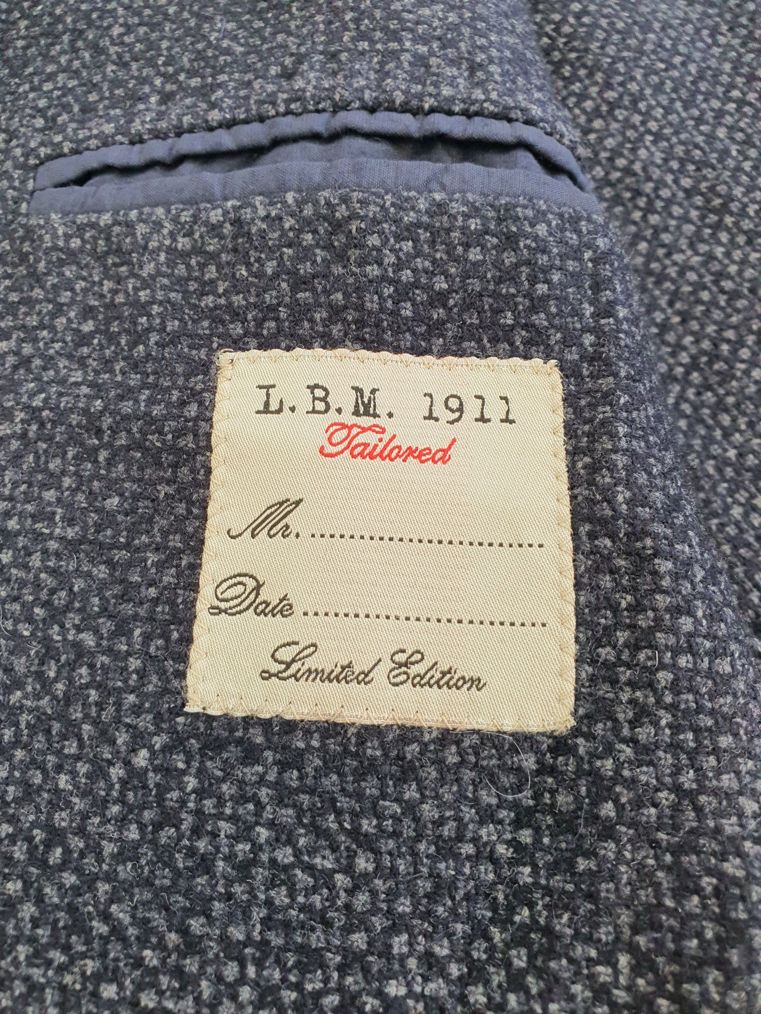 L.B.M. 1911 Technical Textured Woven Hopsack Sports Coat Jacket Size 38R - 5 Thumbnail