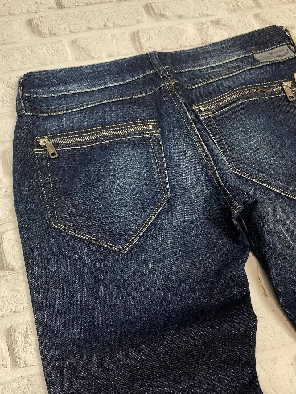 Diesel NEW Diesel Jeans Mens Washed Slim Tapered Zipper Pockets Y2K Size US 31 - 17 Thumbnail