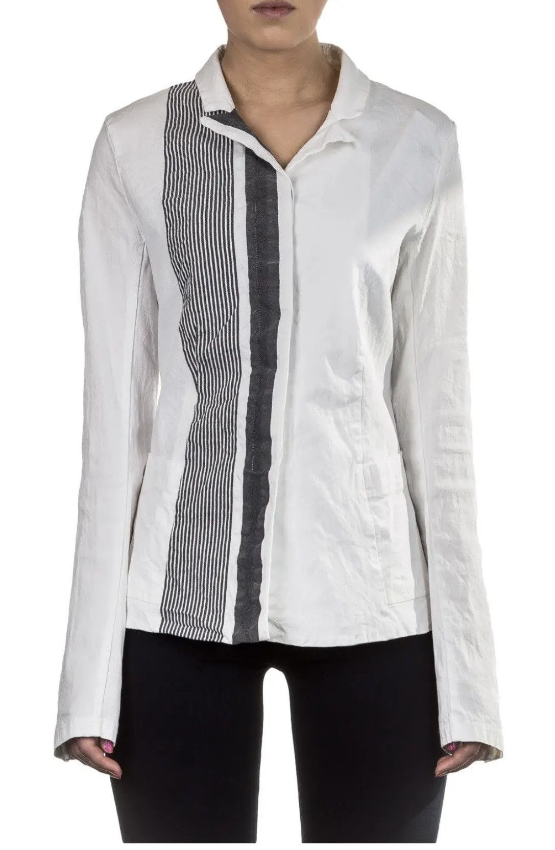 Rundholz Rundholz avant garde linen blend blazer jacket Size M / US 6-8 / IT 42-44 - 2 Thumbnail