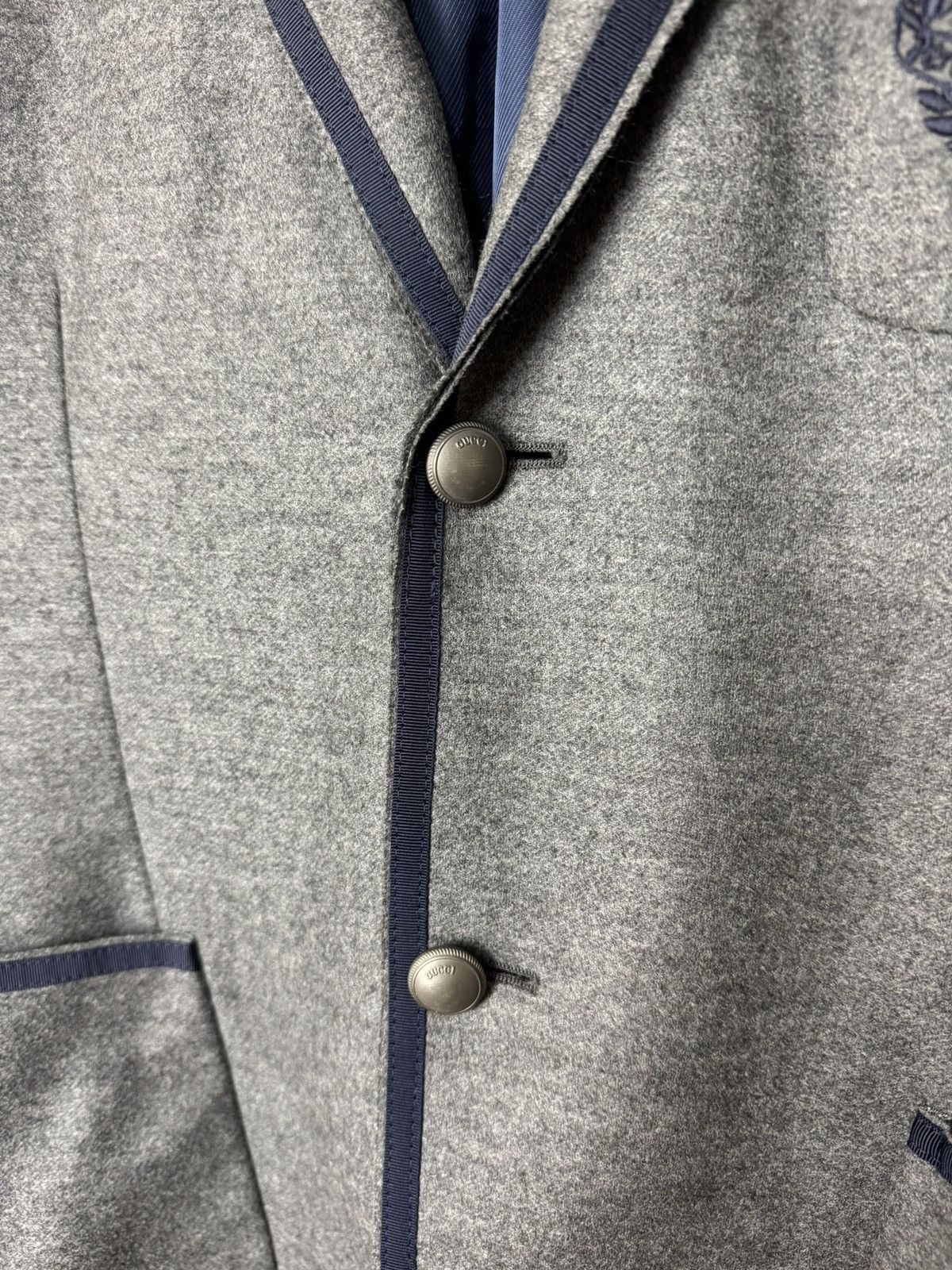 Gucci Gucci Raw Cut Light Jersey Logo Crest Blazer Luxury RRP 4$K+ Size 50R - 7 Thumbnail