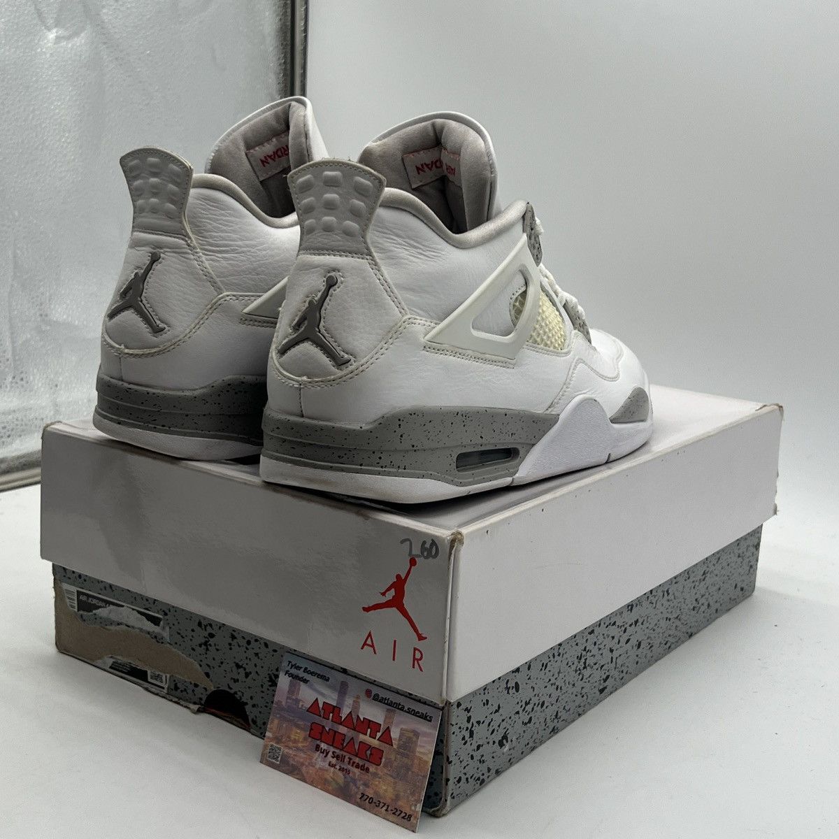 Jordan Brand Air Jordan 4 white Oreo Size US 11.5 / EU 44-45 - 5 Thumbnail