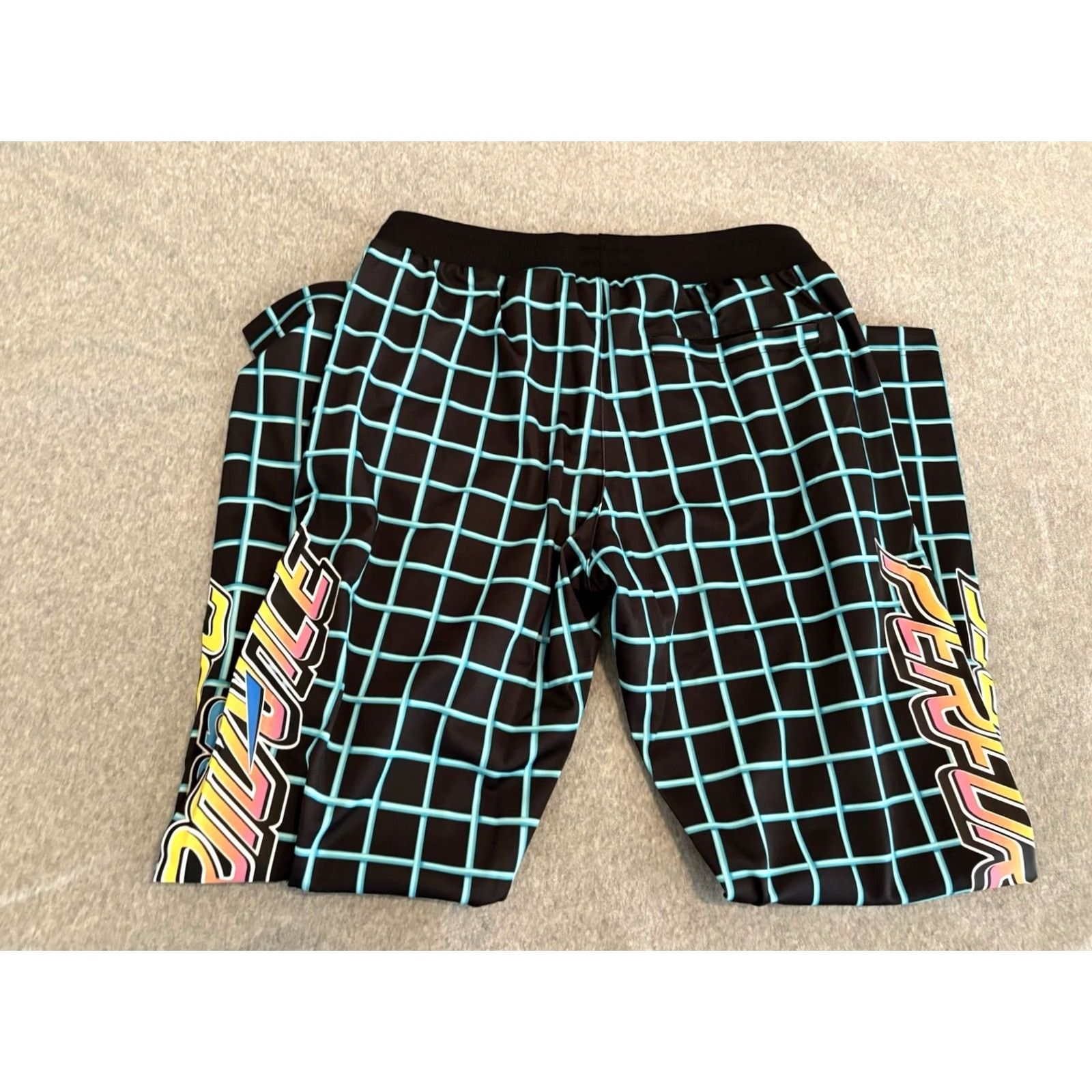 Adidas Adidas Jeremy Scott Track Pants Rally Plaid Logo Black S Adult Mens NWT Size US 29 - 7 Thumbnail