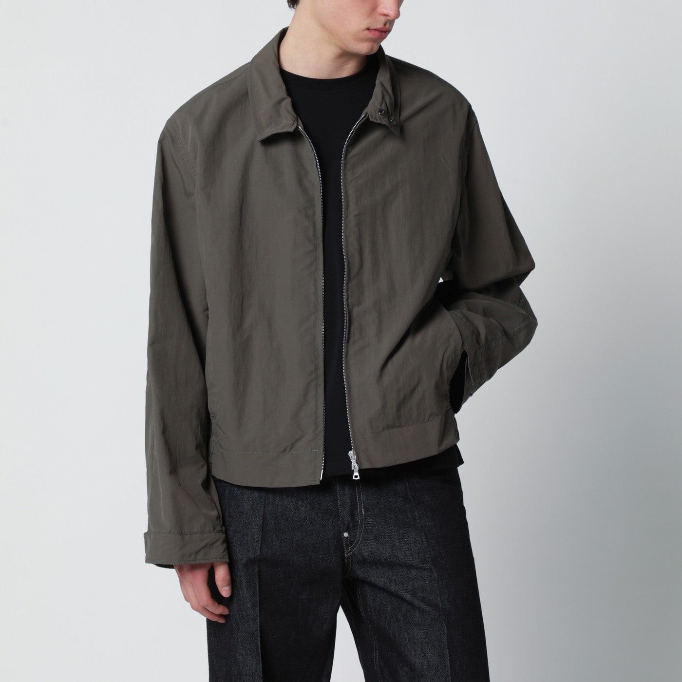 Dries Van Noten Dries Van Noten Khaki Zip-Up Jacket Size US M / EU 48-50 / 2 - 1 Thumbnail