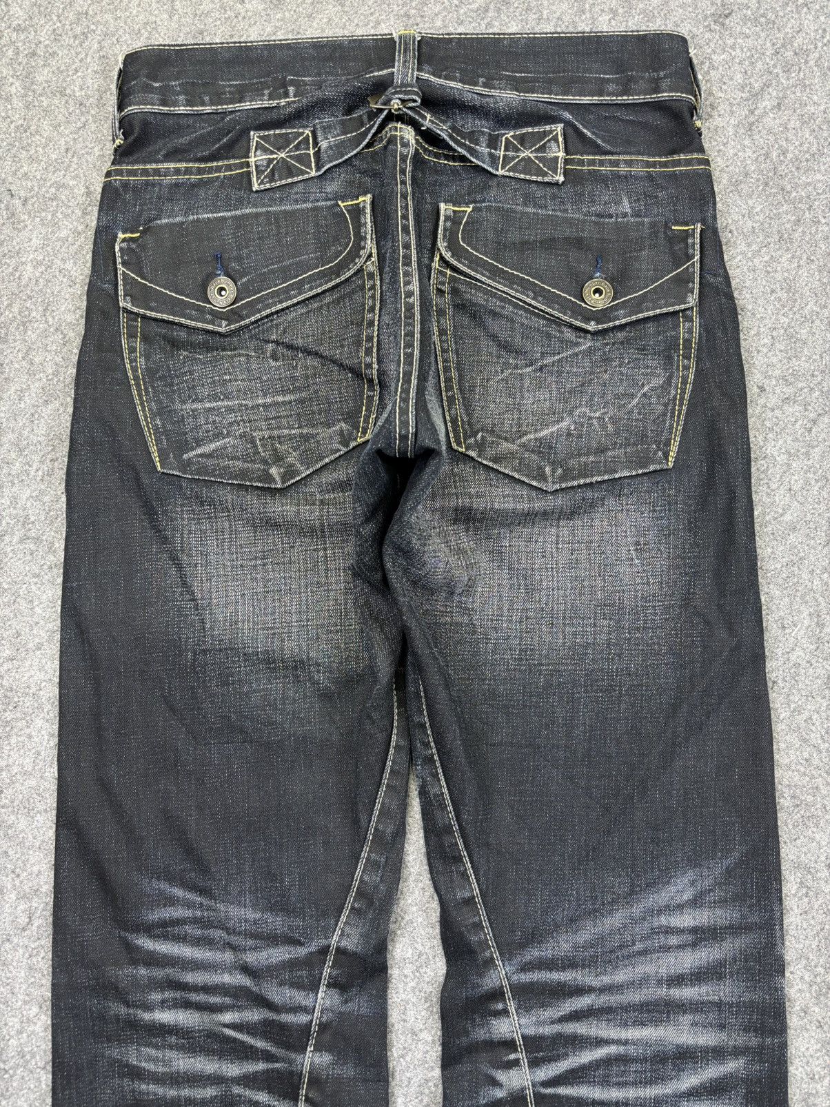 Japanese Brand 💥90s Style Fades💥Back Number Multipockets Denim K40 Size US 30 / EU 46 - 9 Thumbnail