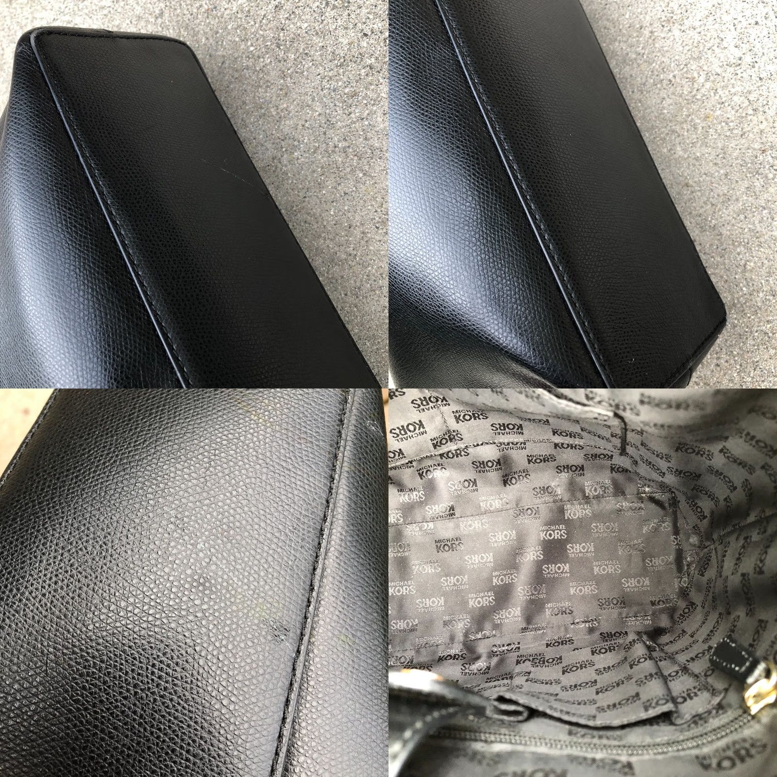 Michael Kors Michael Kors Jet Set Saffiano Tote Bag Purse Women's Black Shoulder Hand Bag Tote - 15" W x 10" H x 4" D - Leather - Jet Set Travel - Designer Size ONE SIZE - 8 Thumbnail