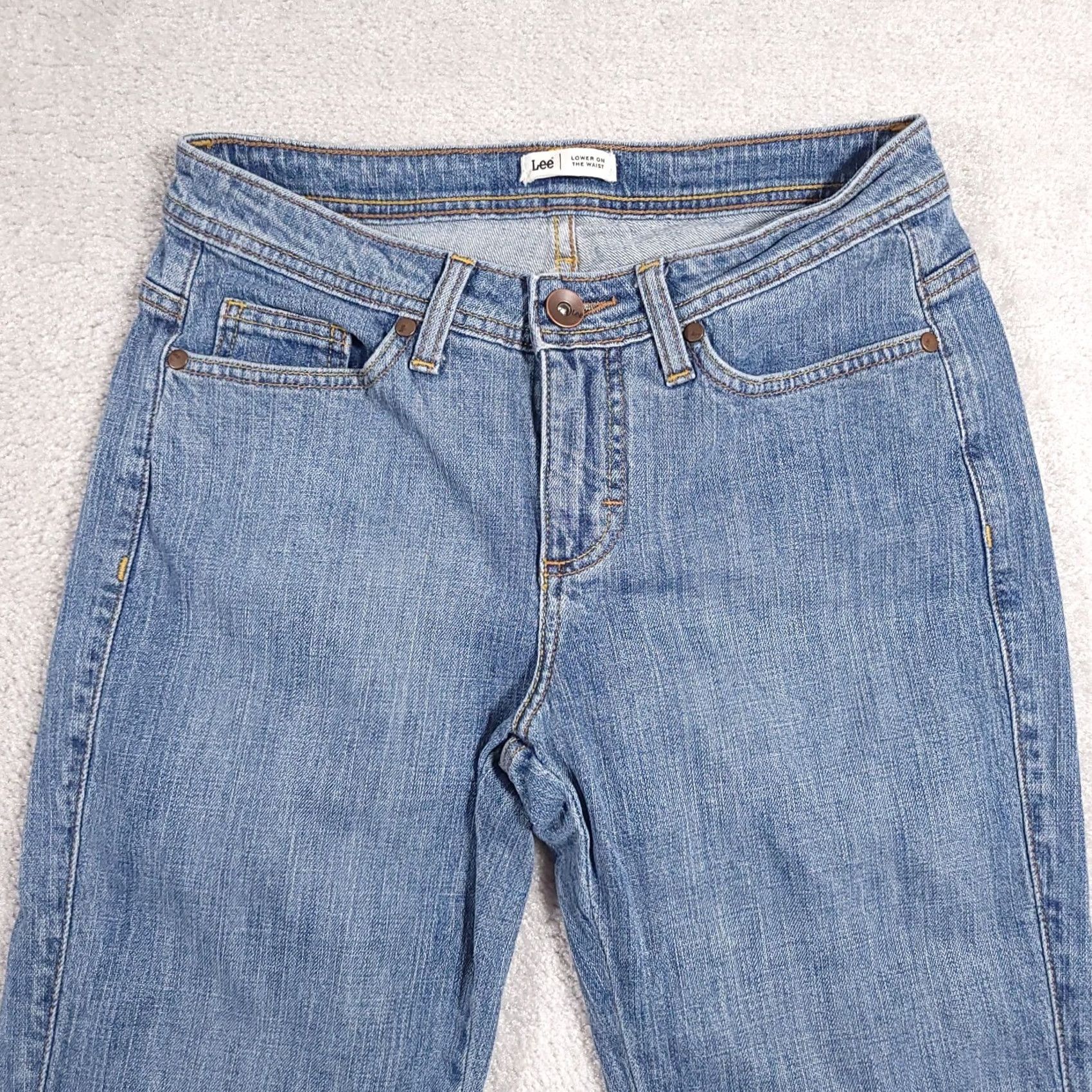 Lee Lee Capri Jeans Women's 4 Medium Denim Low Rise Stretch Crop Size 27" / US 4 / IT 40 - 3 Thumbnail
