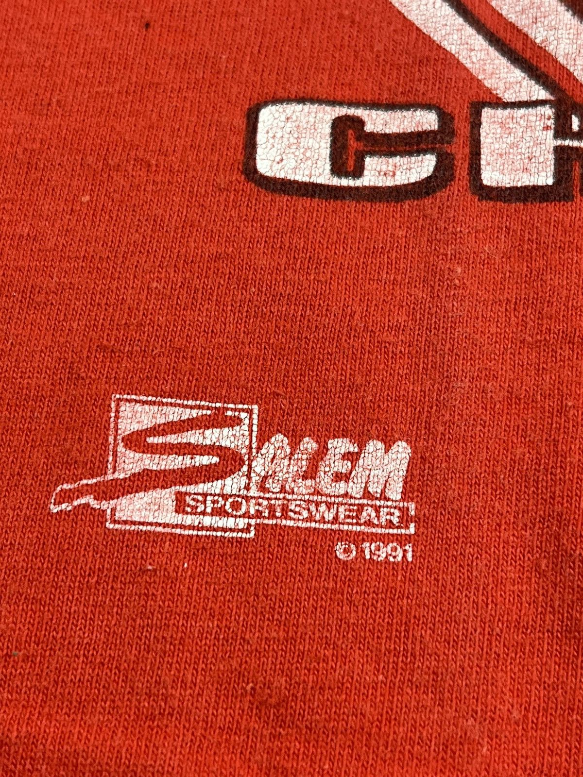 Salem Sportswear Vintage Michael Jordan Player 1991s Very Rare T Shirt Size US L / EU 52-54 / 3 - 3 Thumbnail